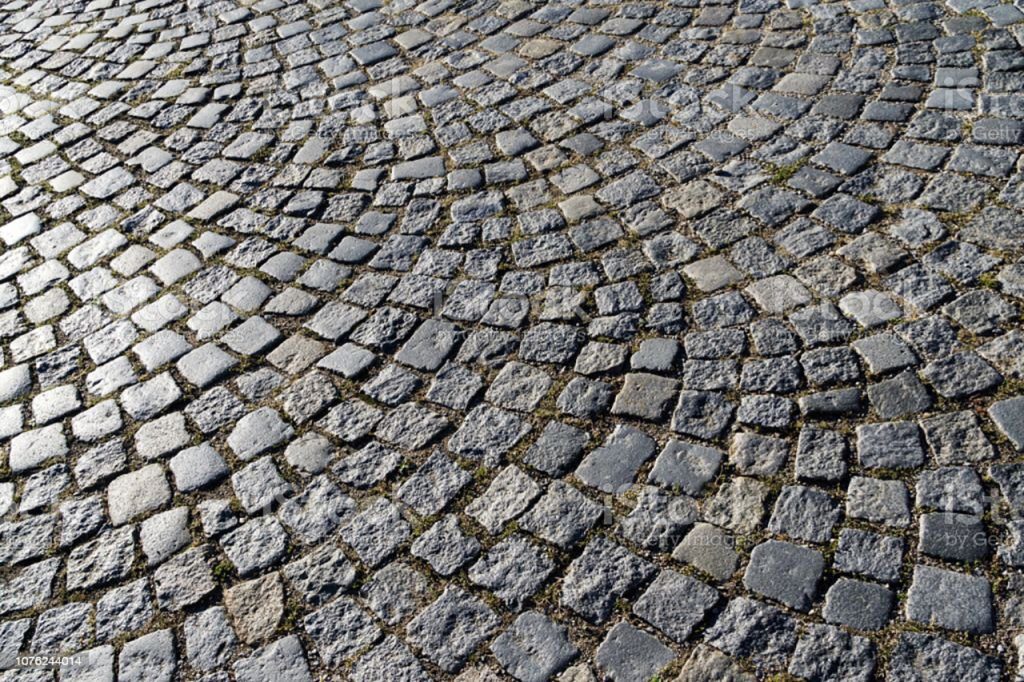 Interlocking pavement. Czech Republic
